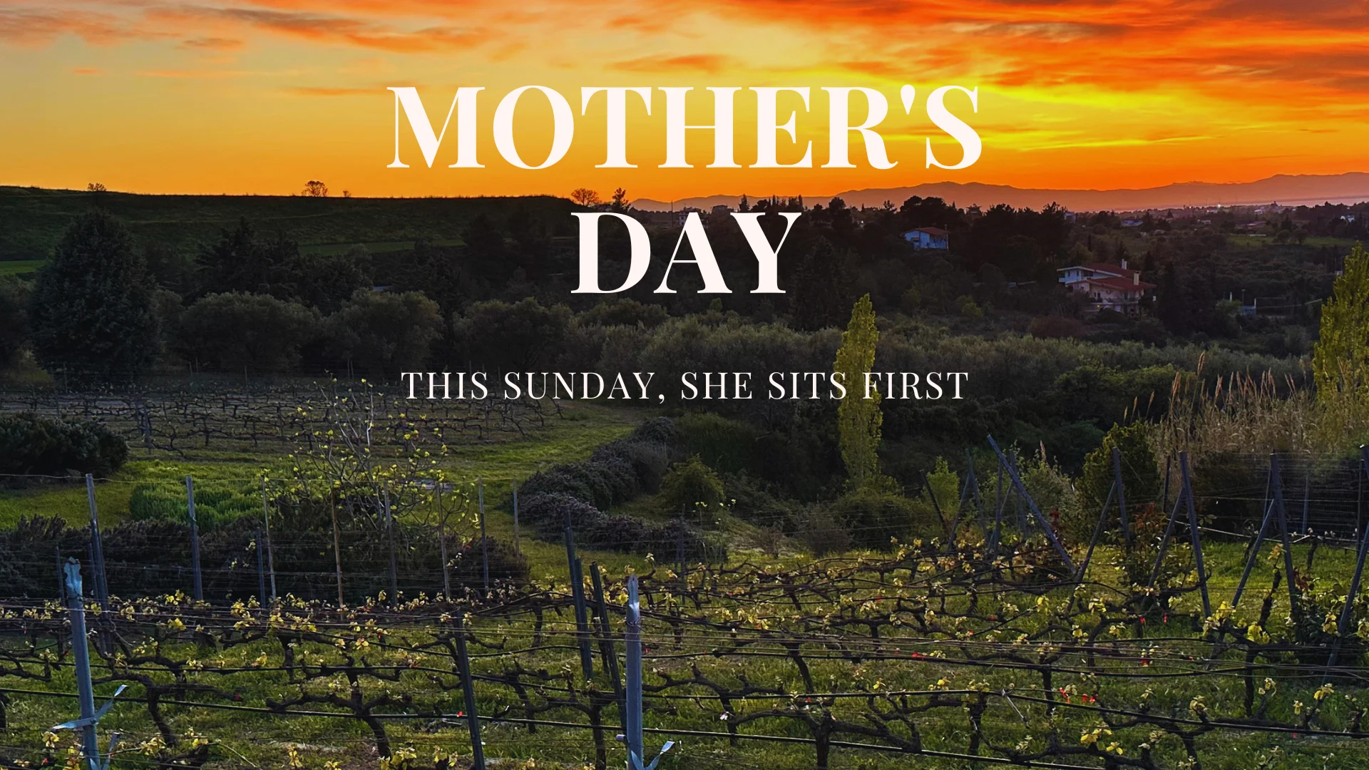 Mothers Day Special Menu